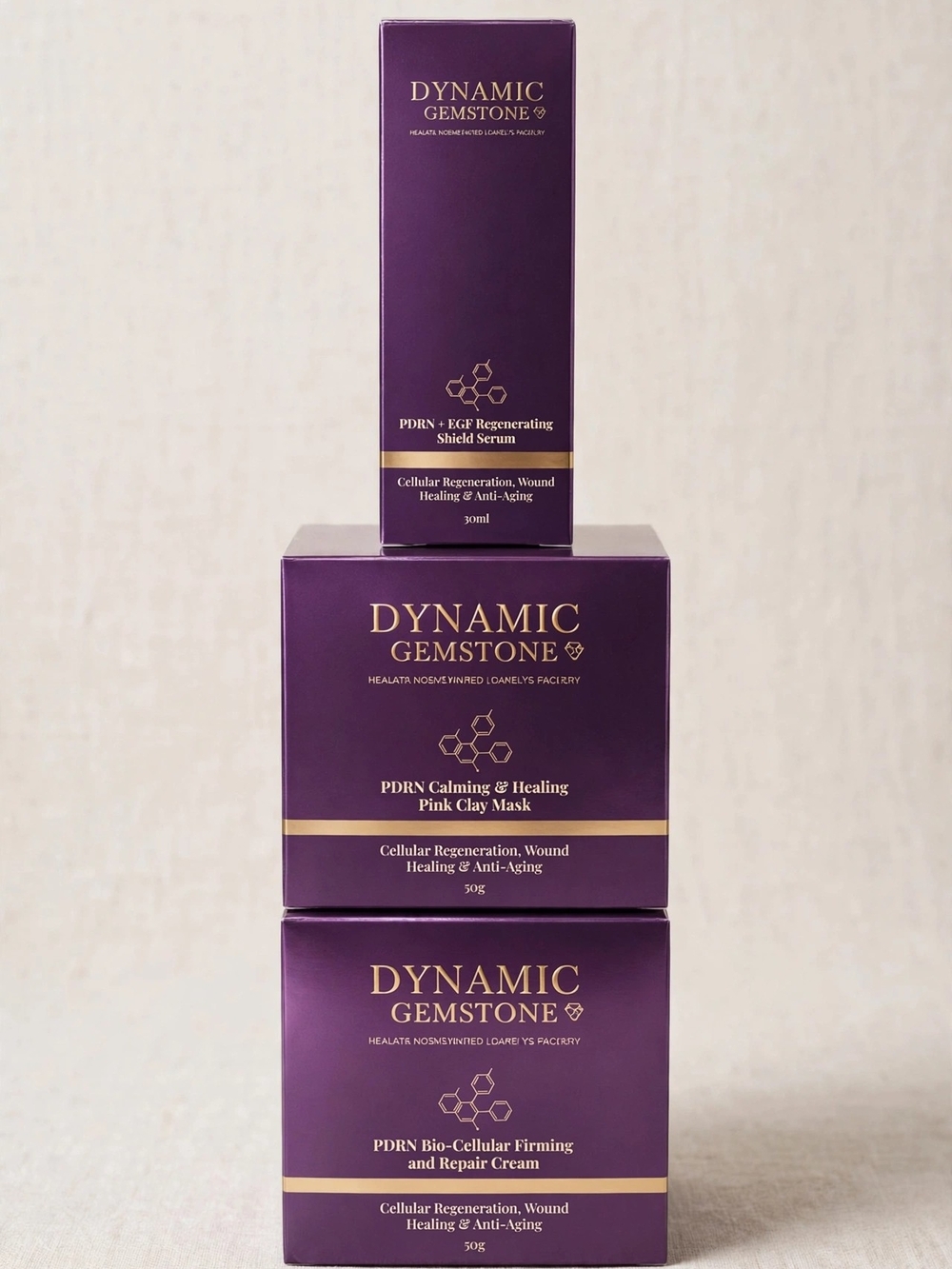 Dynamic Gemstone Pink Clay Mask – Soothing Purple Formula